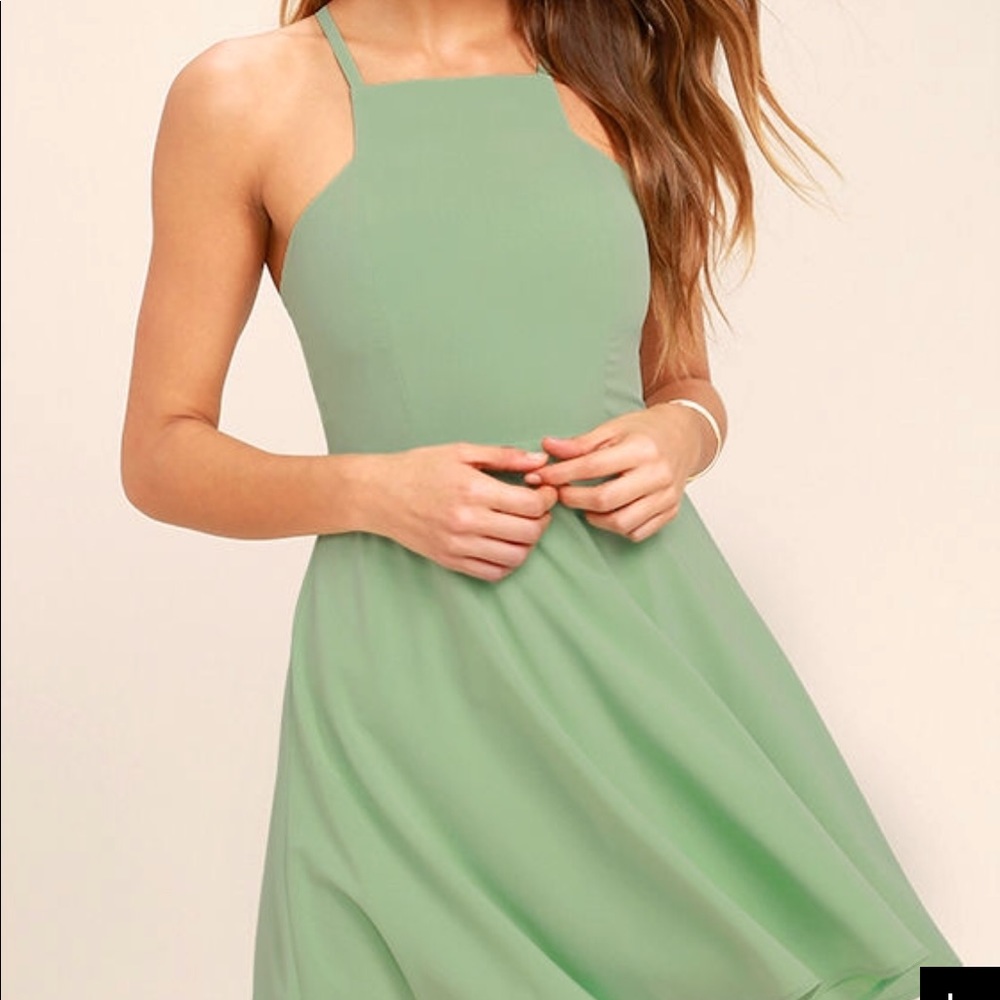 Lulus sage green dress